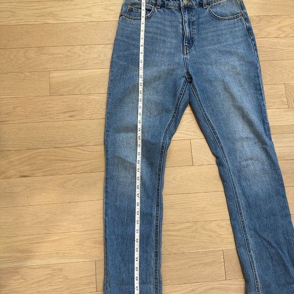 H&M MOM JEANS - 100% cotton - LEVIS LOOK/FEEL. AMAZING QUALITY - Picture 6 of 10